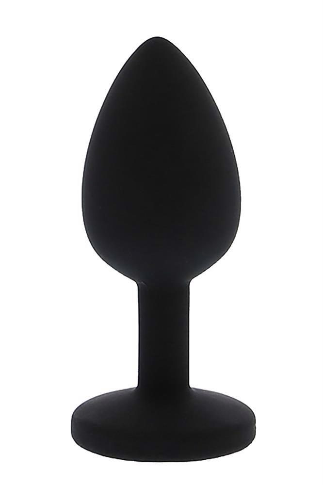 Mały silikonowy korek analny z różowym diamentem Dream Toys