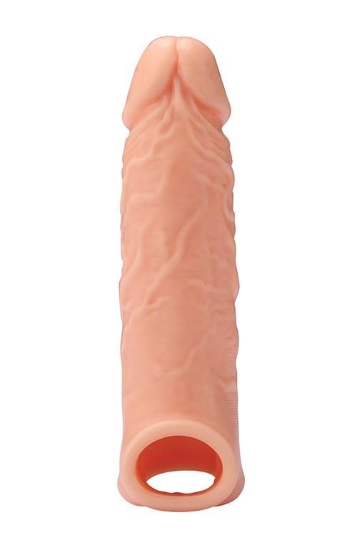 Silikonowa przedłużka RealStuff z paskiem na kulki 17 cm