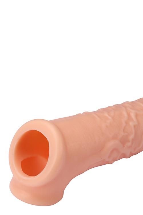 Silikonowa przedłużka RealStuff z paskiem na kulki 17 cm