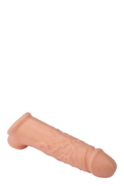 Silikonowa przedłużka RealStuff z paskiem na kulki 17 cm