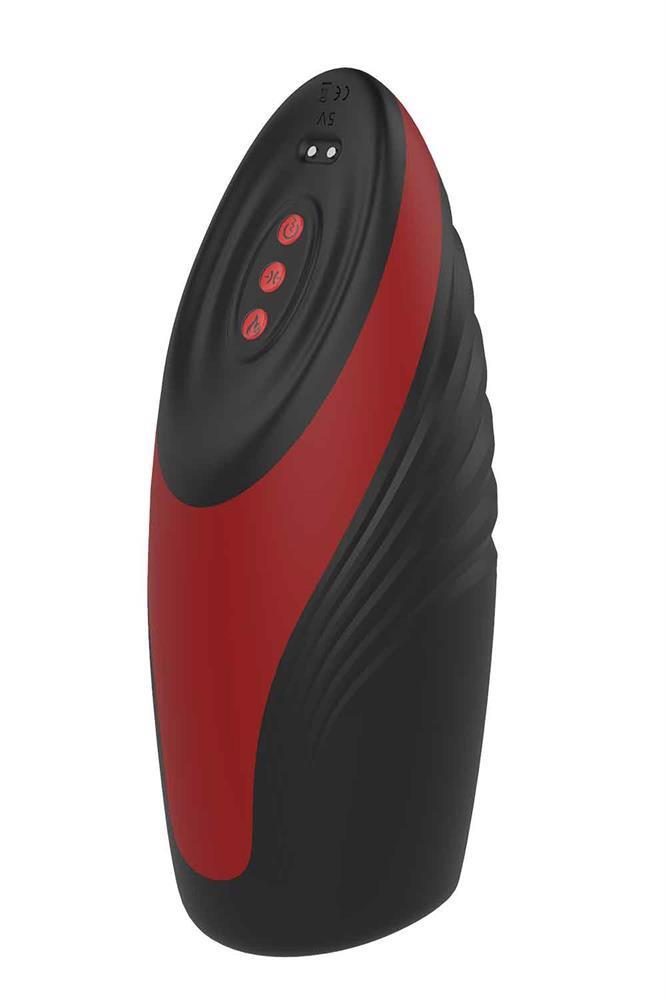 Masturbator Mr Pleasure rozgrzewający z ssaniem i wibracjami USB