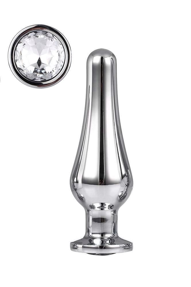 Korek analny Gleaming Love srebrny aluminium 11 cm