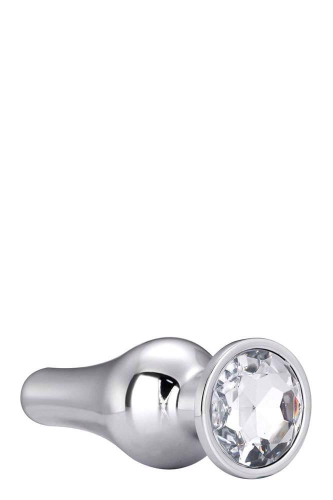 Korek analny Gleaming Love srebrny aluminium 11 cm