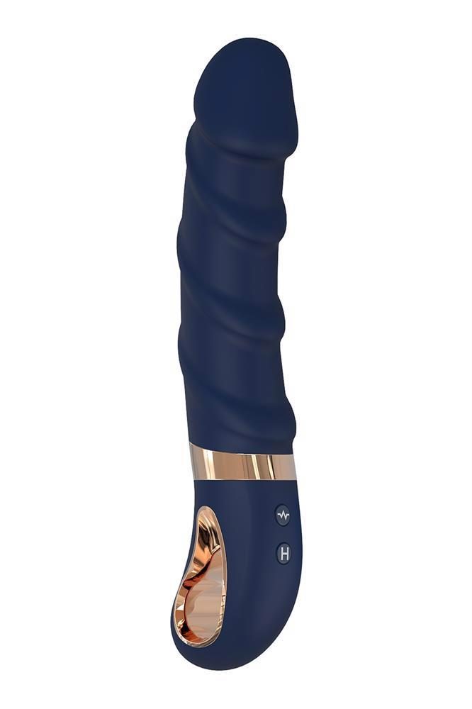 Wibrator punktu G Goddess Collection Belenos niebieski USB 23 cm