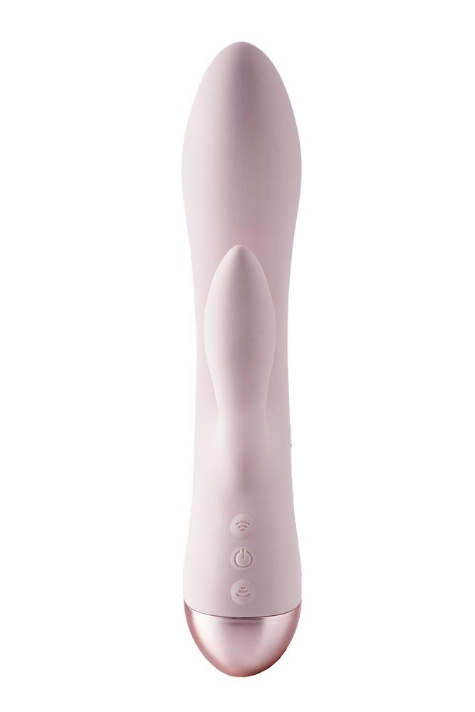 Wibrator duo punktu G Vivre Coco silikonowy różowy USB 23 cm