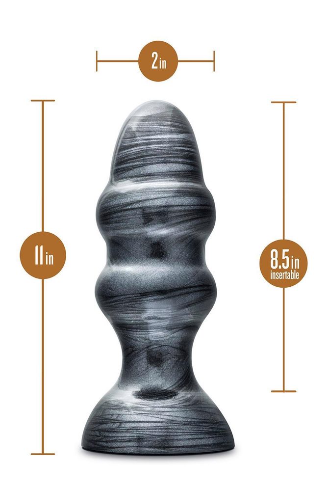 Korek analny Blush Jet Stealth czarny karbon metaliczny 16 cm