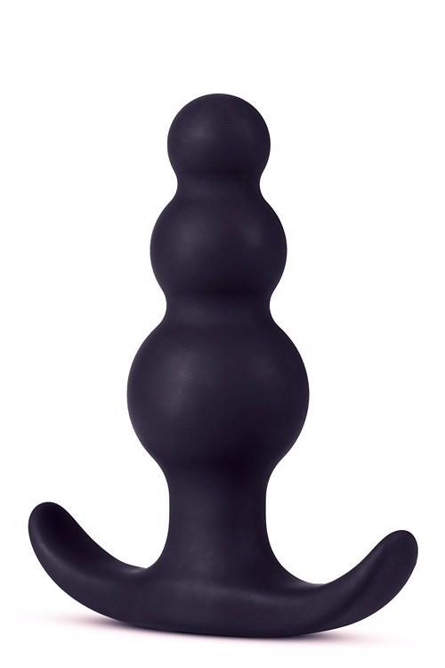 Korek analny koralikowy Blush silikonowy 7,6 cm