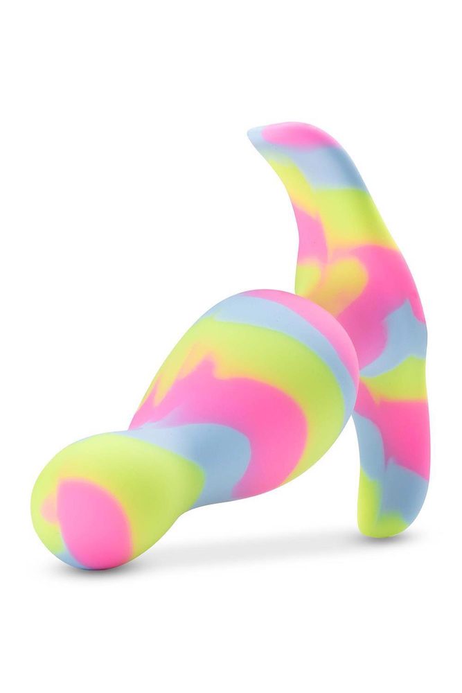 Korek analny silikonowy Blush Avant Kaleido limonkowy