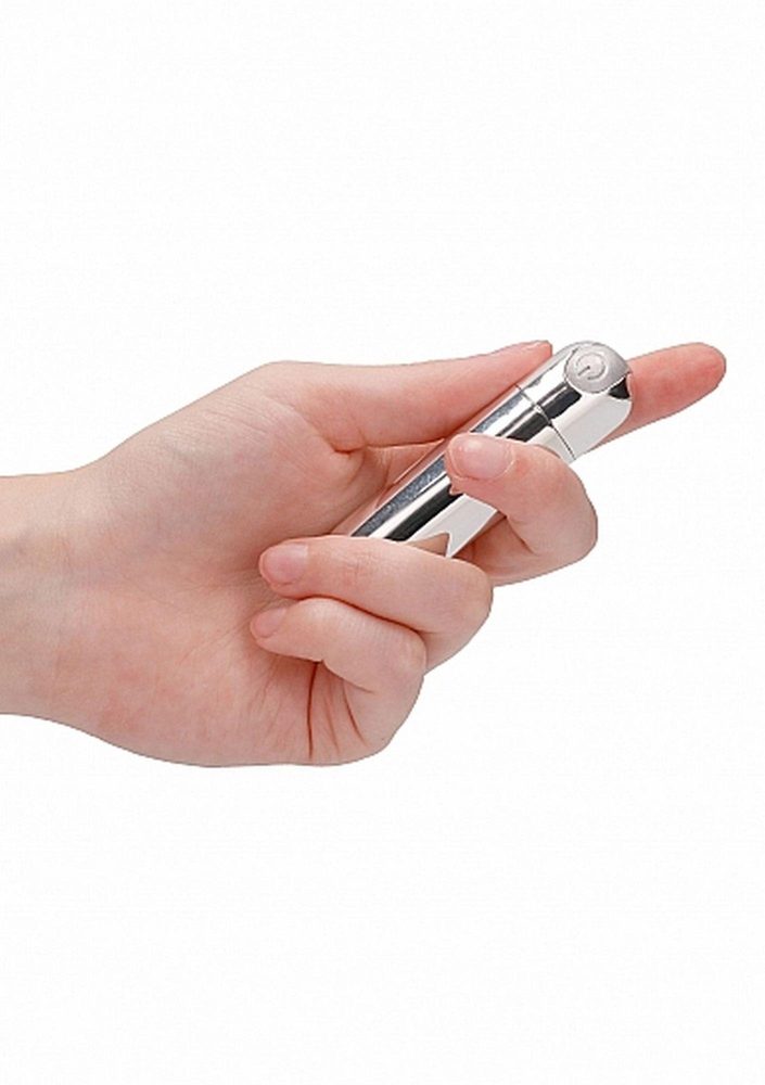 Mini wibrator pociskowy 10 prędkości USB srebrny Be Good Tonight
