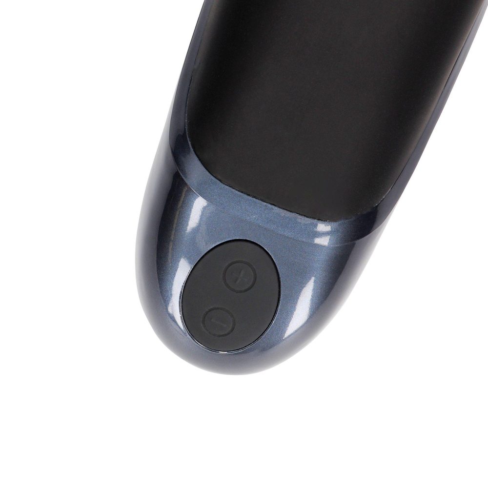 Wibrujący masturbator Loveline silikonowy czarny 7,5 cm
