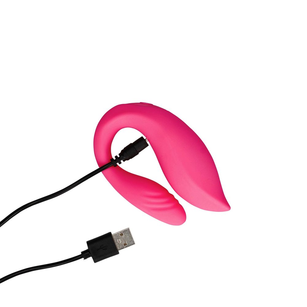 Stymulator dla par Loveline z pilotem silikonowy 8 cm 10 trybów