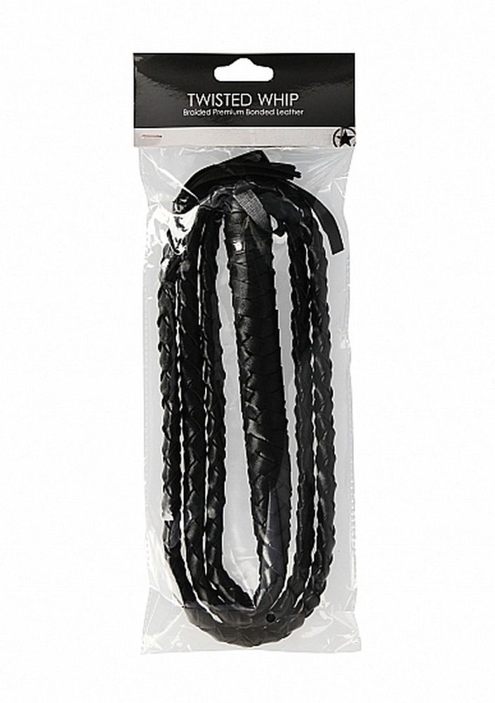 Bicz pleciony Ouch Twisted Whip czarny