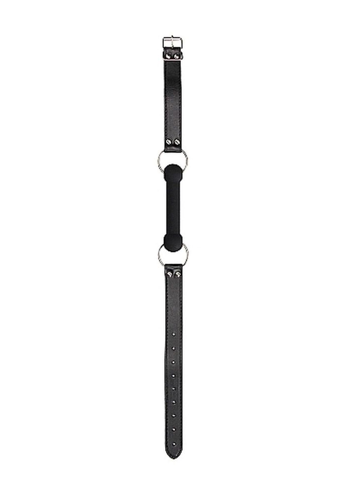 Knebel bitowy silikonowy Ouch czarny 12,5 cm