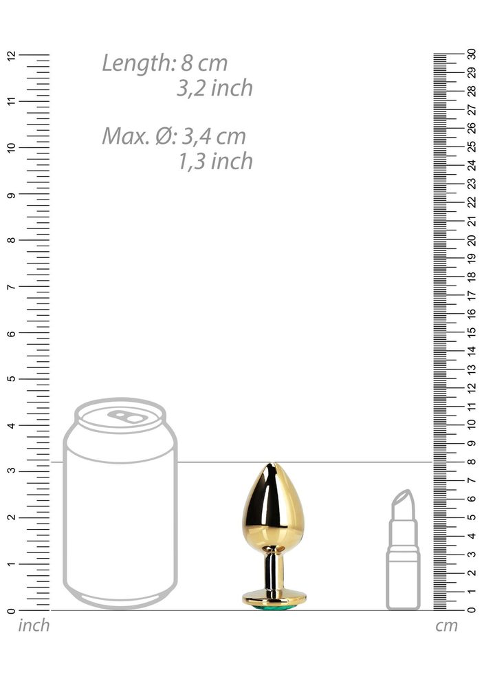 Korek analny Round Gem Ouch! średni 7 cm