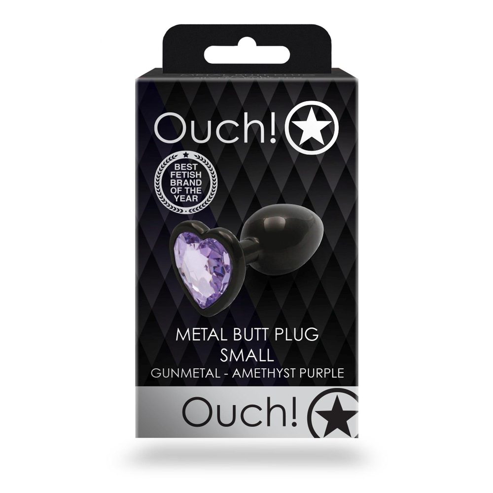 Korek analny Heart Gem Ouch! mały 6 cm