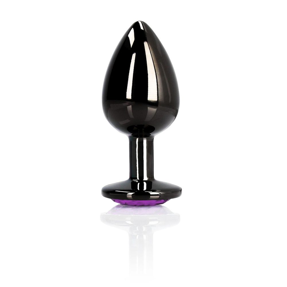 Korek analny Heart Gem Ouch! duży aluminiowy 8 cm