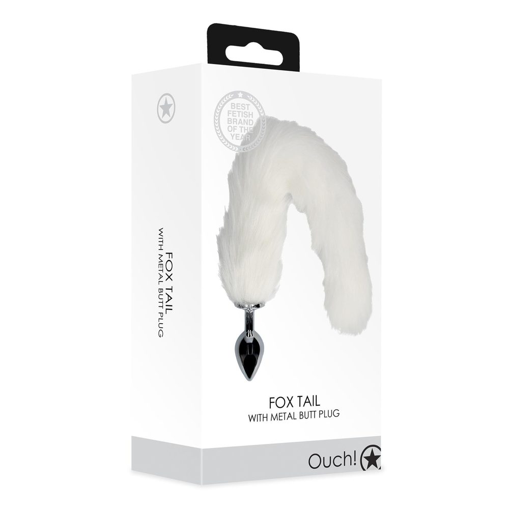 Korek analny z lisim ogonem Ouch! aluminiowy