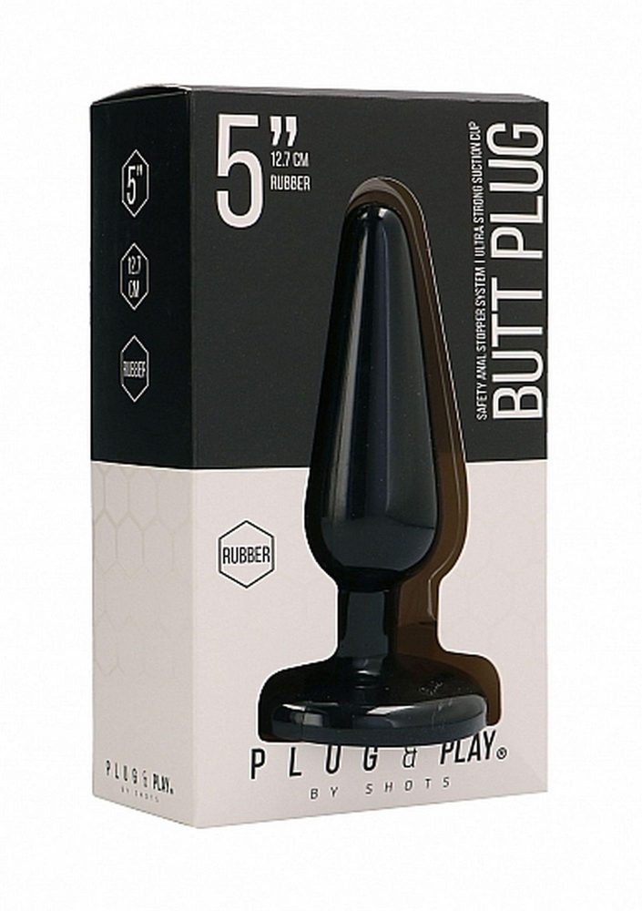Korek analny Plug & Play Basic 12 cm czarny