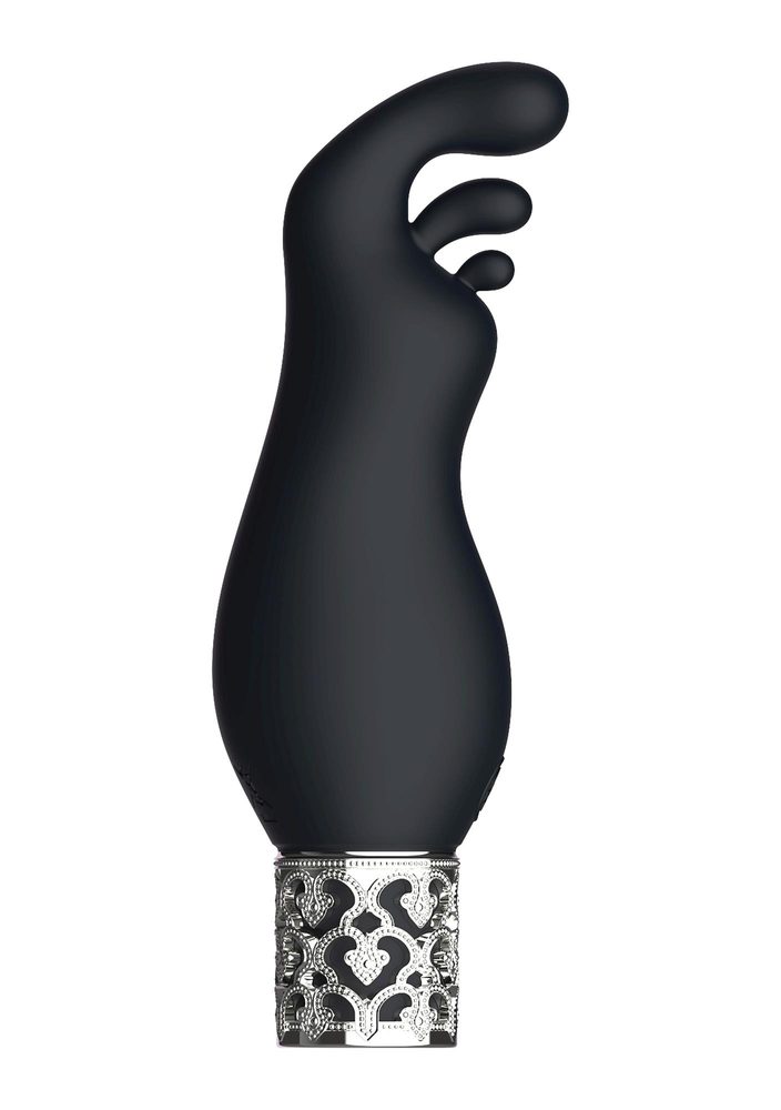 Stymulator łechtaczki silikonowy Royal Gems Exquisite czarny 12 cm