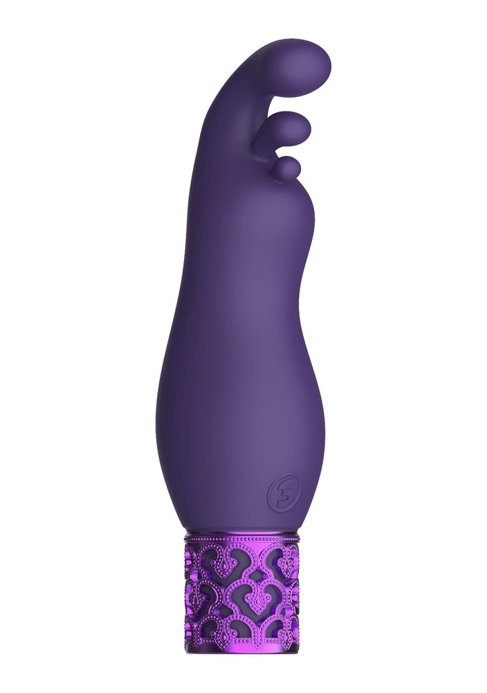 Wibrator bullet Exquisite Royal Gems fioletowy silikonowy USB
