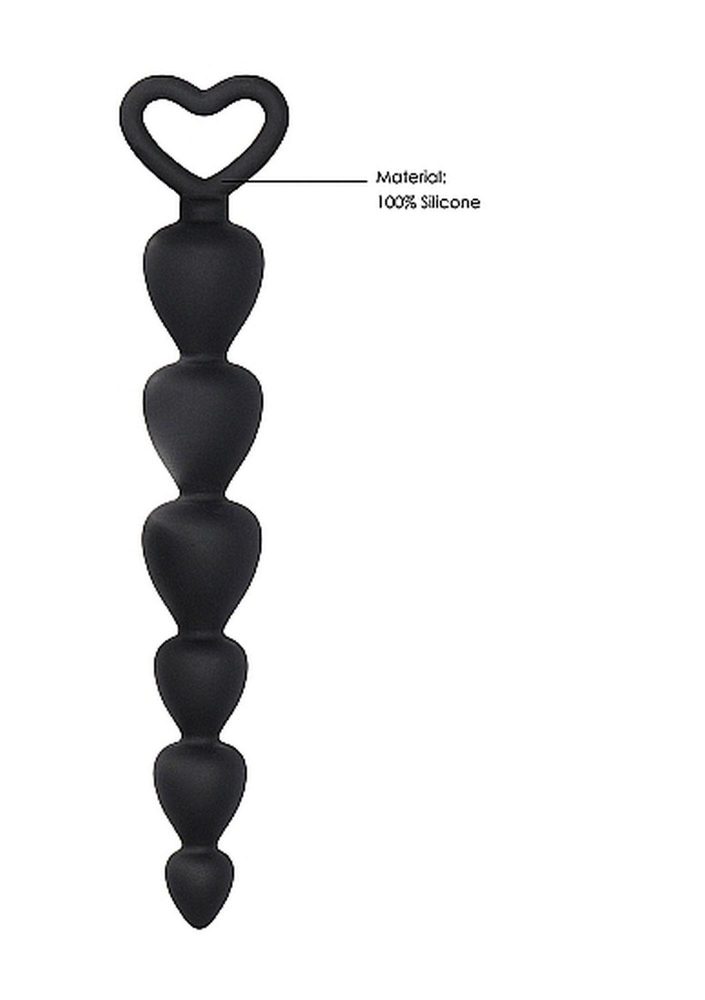 Kuleczki analne silikonowe ShotsToys czarne 15 cm