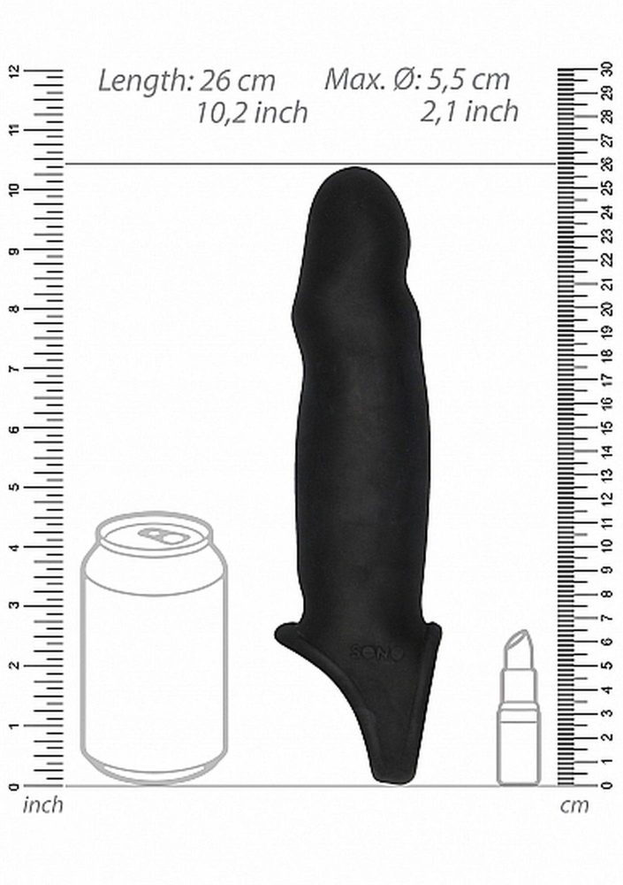 Przedłużka na penisa Sono No.17 czarna 26 cm