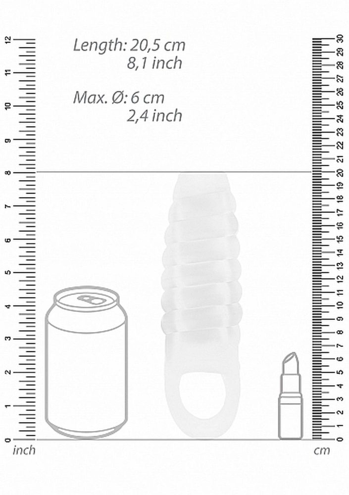 Przedłużka Sono No21 przezroczysta TPE 20.5 cm