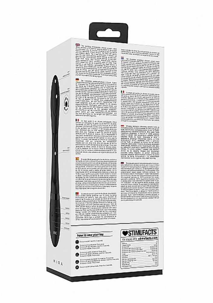 Wibrator króliczek Mira wirujący punkt G Vive silikonowy czarny USB