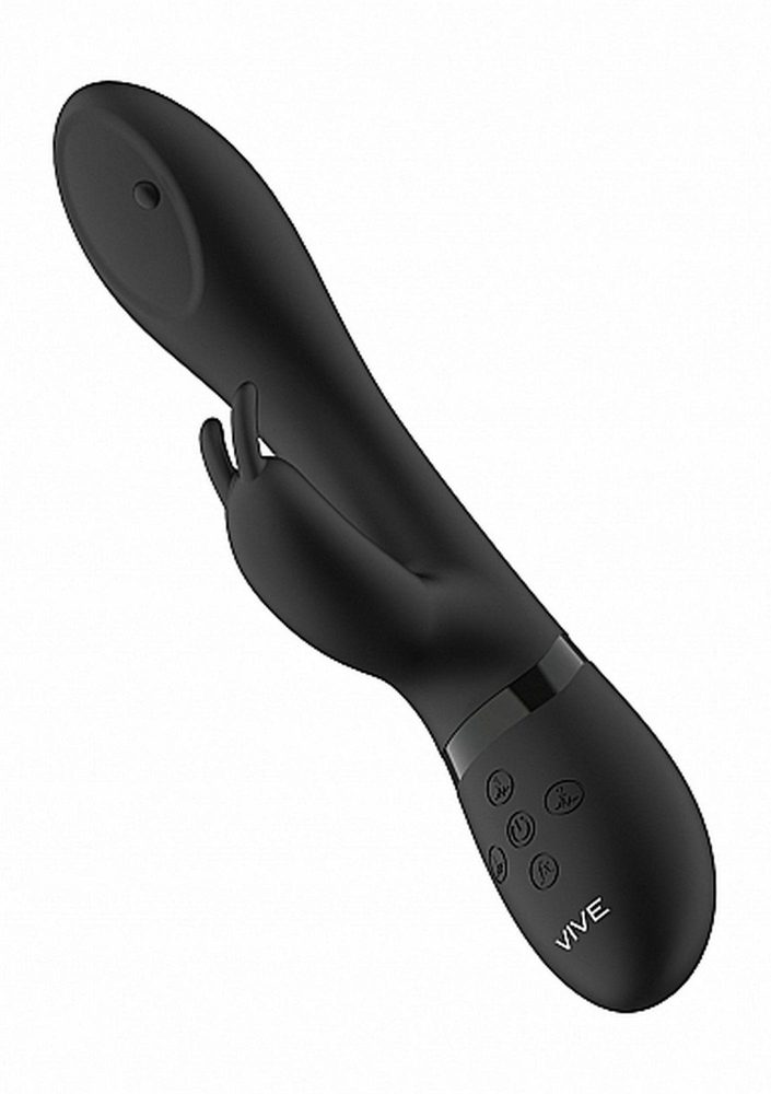 Wibrator króliczek Mira wirujący punkt G Vive silikonowy czarny USB