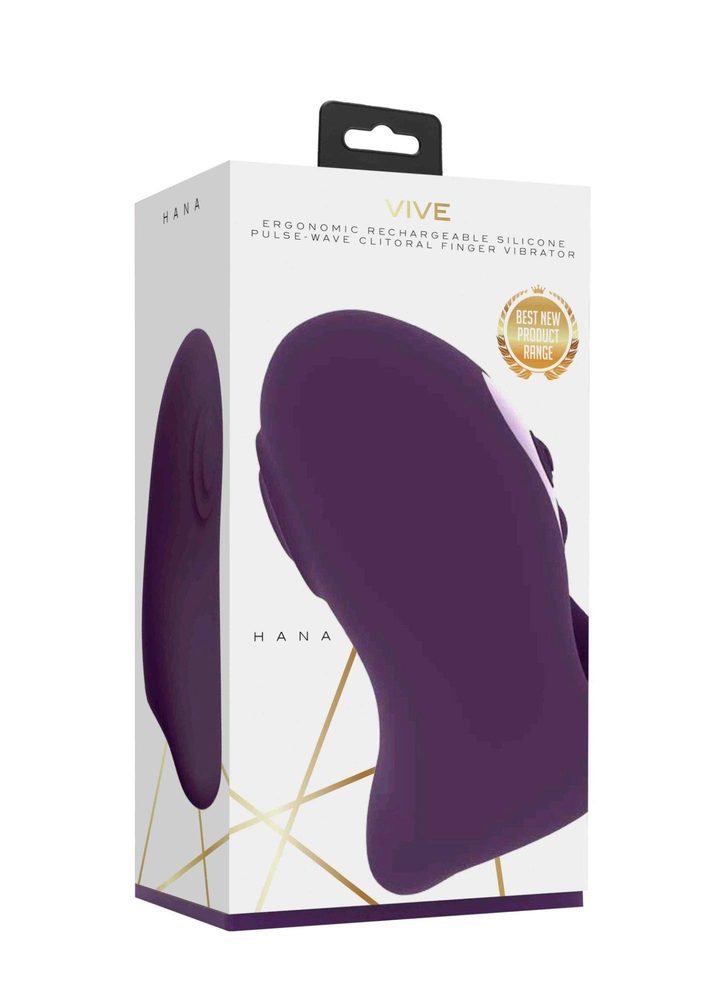 Stymulator łechtaczki Vive Hana fioletowy silikonowy USB 5cm