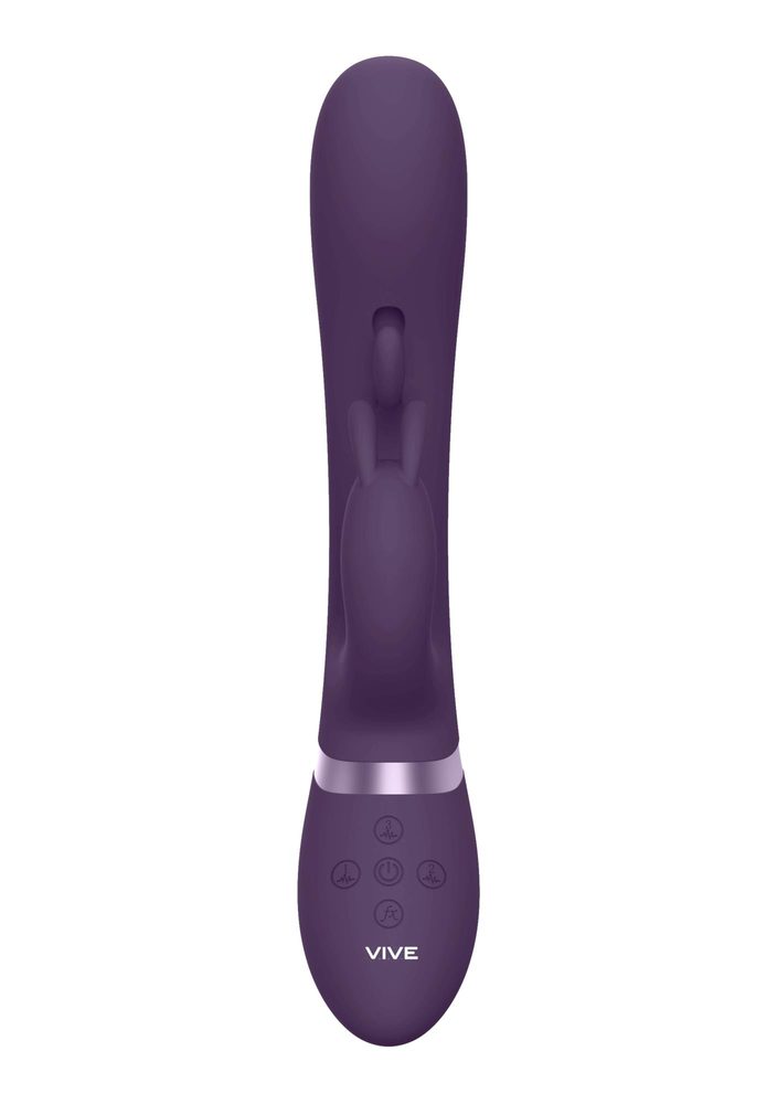 Wibrator króliczek Vive Tama fioletowy silikonowy 27 cm USB