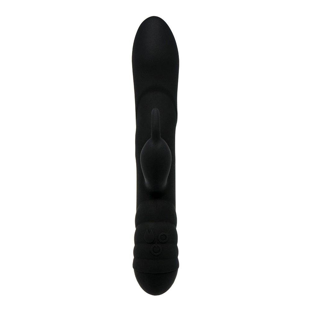 Wibrator króliczek Alive Twister z obrotami czarny USB 23 cm