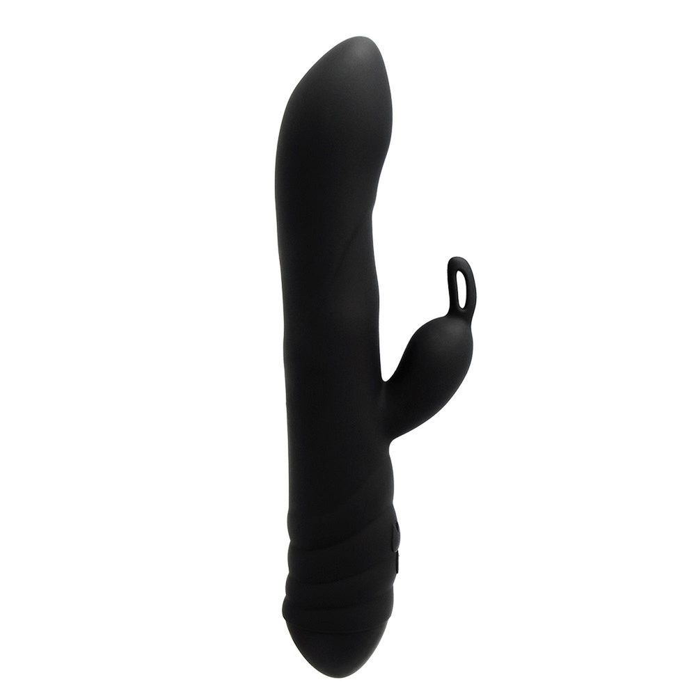 Wibrator króliczek Alive Twister z obrotami czarny USB 23 cm