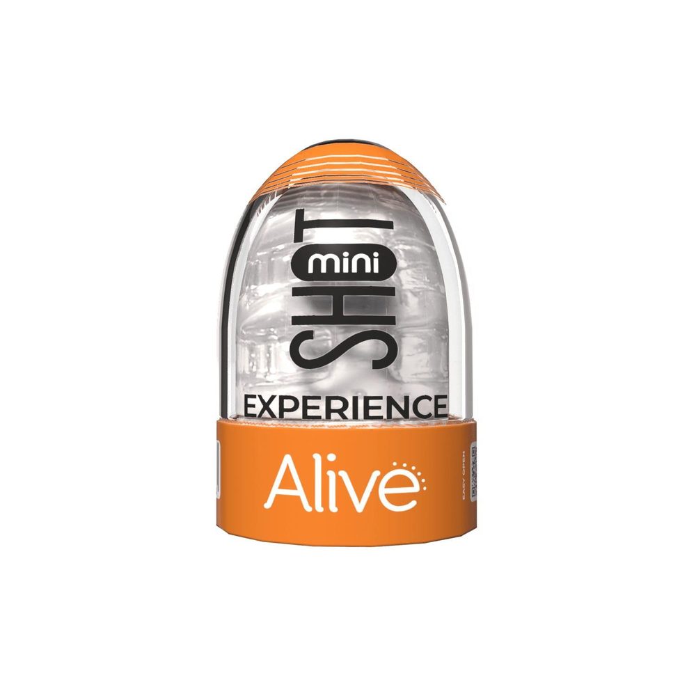 Masturbator mini TPE Alive przezroczysty 8 5 cm