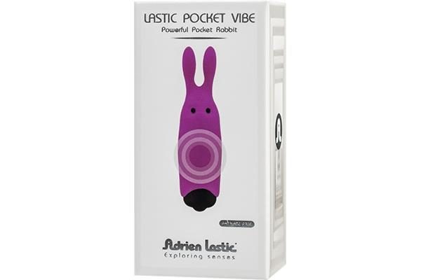 Wibrator króliczek Adrien Lastic fioletowy silikonowy 8,5 cm