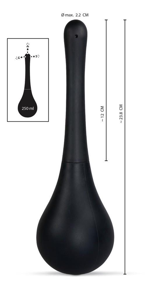 Prysznic analny Rebel czarny 200 ml