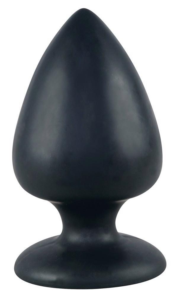 Korek analny Black Velvets silikonowy duży z przyssawką 14 cm