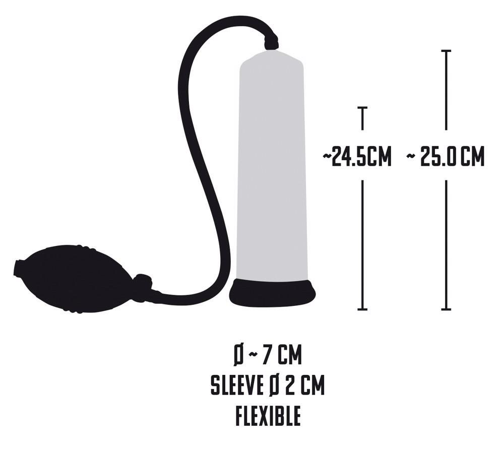 Pompka penisowa Mister Boner Professionals Power z miarką 25 cm
