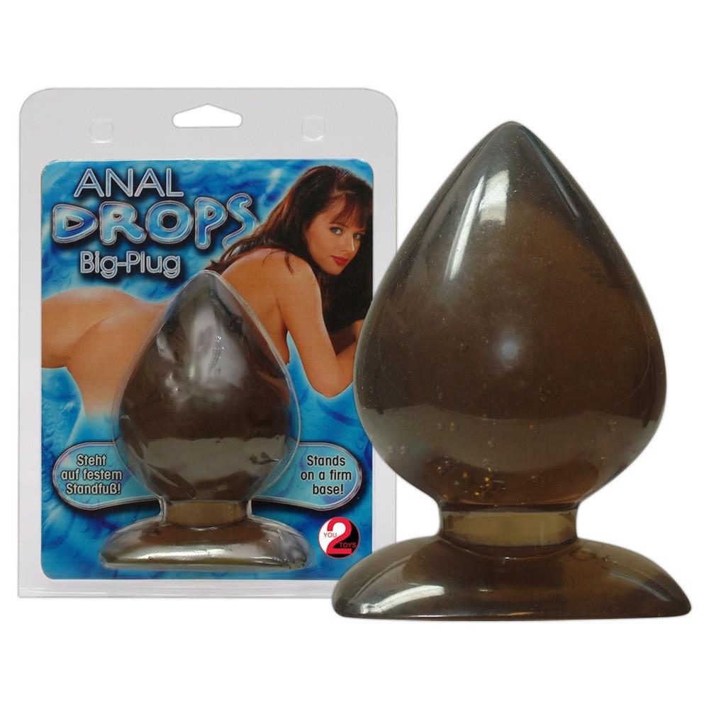Korek analny Big Plug You2Toys PVC 13 cm czarny transparentny
