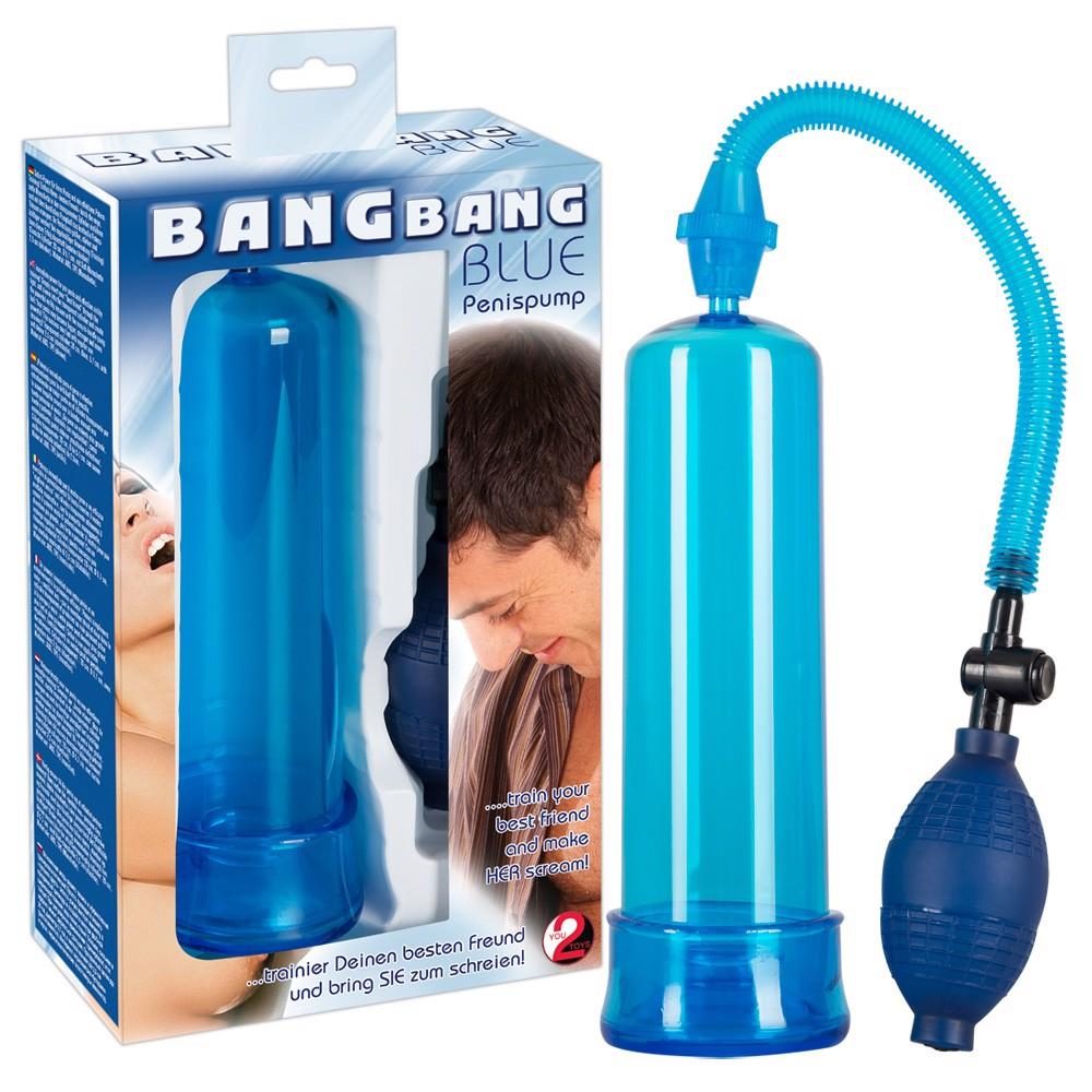 Pompka próżniowa Bang Bang niebieska 20 cm