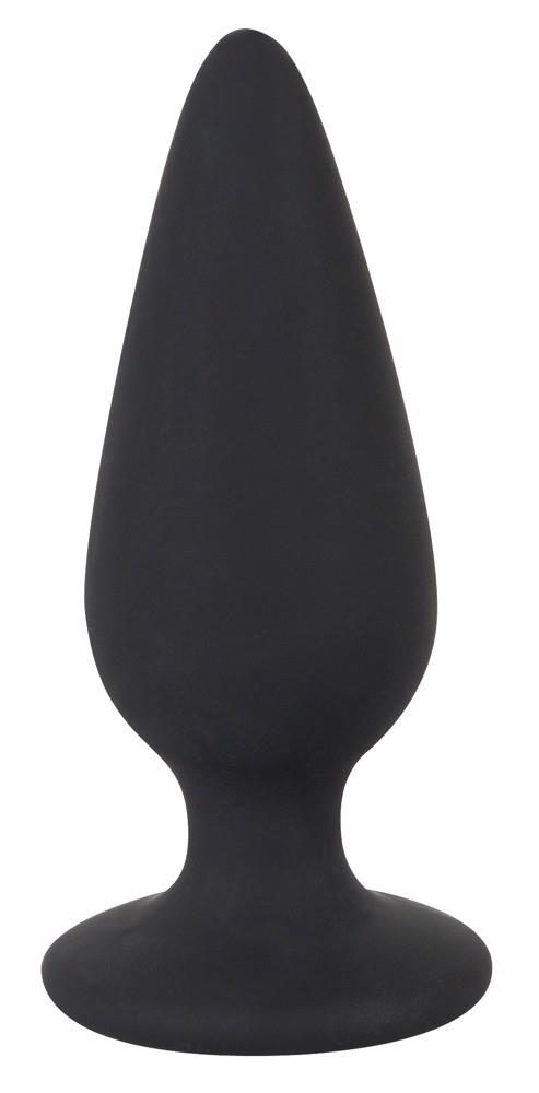 Korek analny Black Velvets Heavy Plug S czarny 7,8 cm