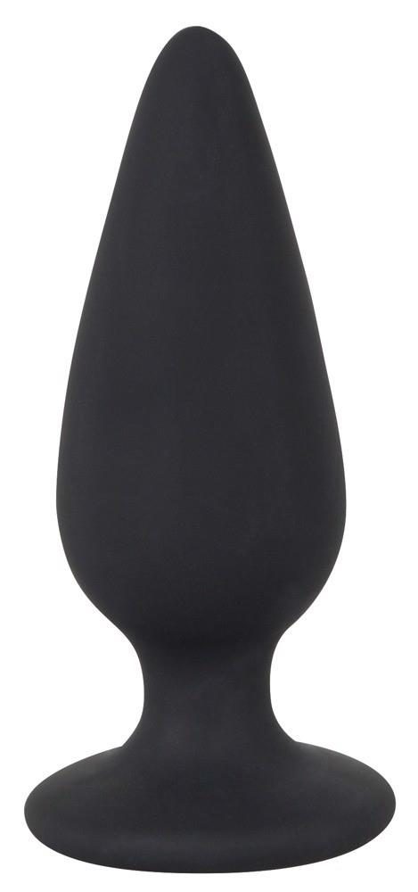 Korek analny Heavy Black Velvets M czarny 8,9 cm