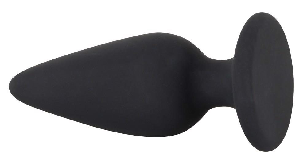 Korek analny Heavy Black Velvets M czarny 8,9 cm