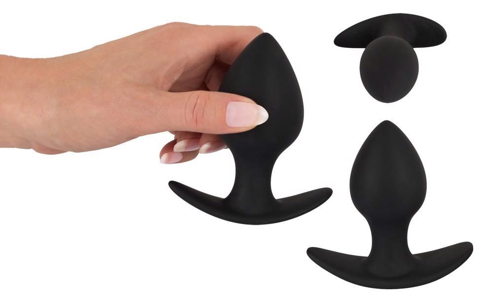 Zestaw korków analnych Black Velvets silikon 3 sztuki