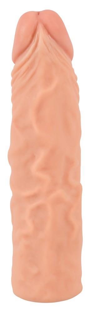 Wrażliwa przedłużka penisa Nature Skin 20 cm z wydłużeniem 3 cm