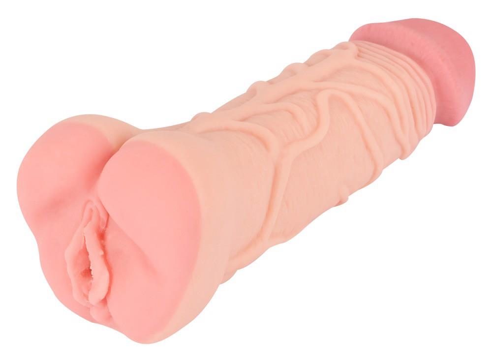 Masturbator Nature Skin 2w1 TPE 22 cm