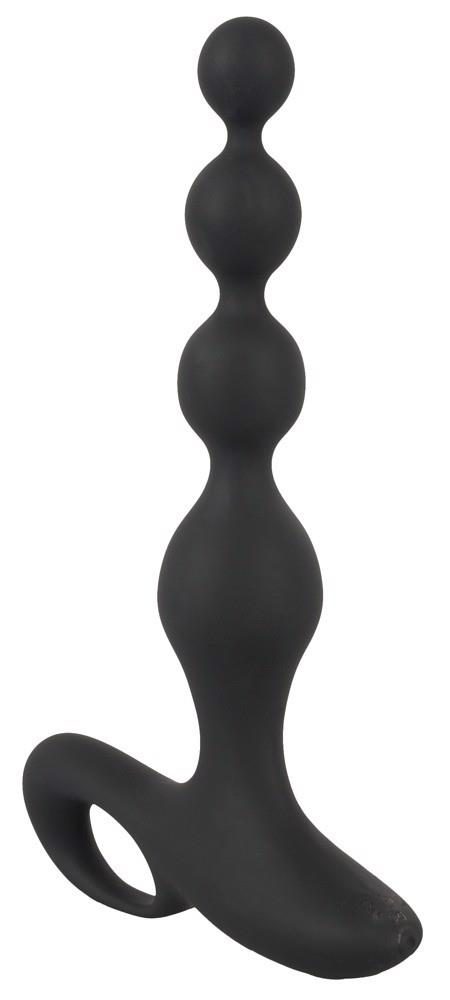 Wibrujące kule analne Black Velvets silikonowe 20 cm USB