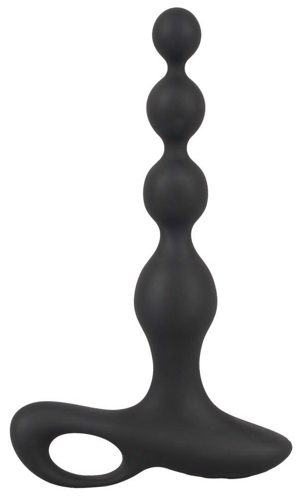 Wibrujące kule analne Black Velvets silikonowe 20 cm USB