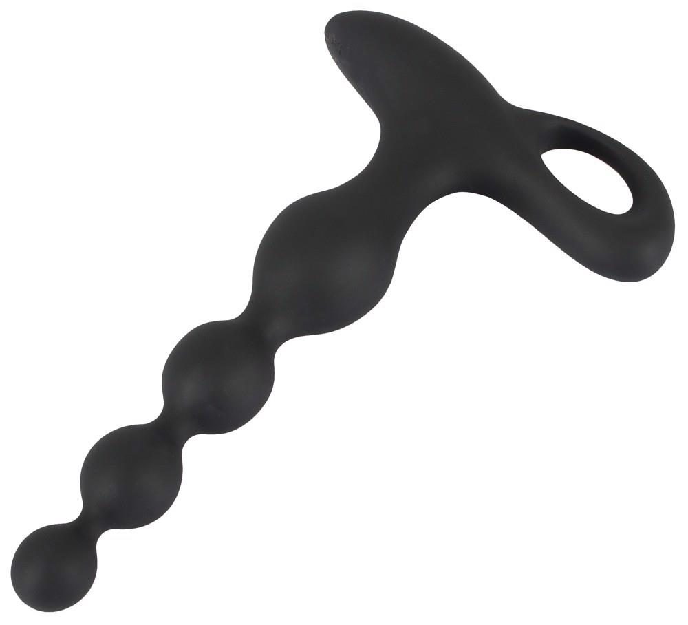 Wibrujące kule analne Black Velvets silikonowe 20 cm USB