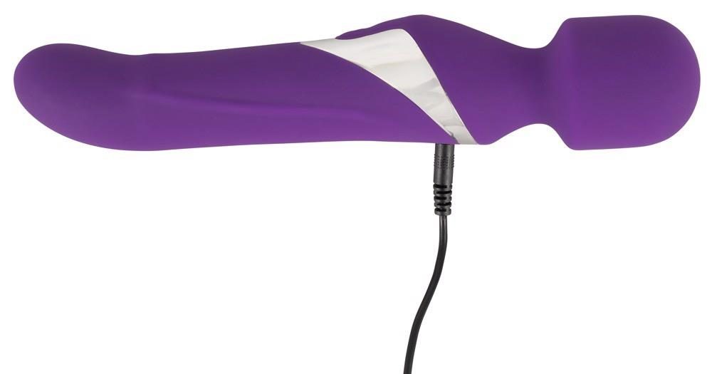 Wibrator wand z perłą Javida silikonowy USB 24 cm